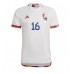 Camisa de time de futebol Bélgica Thorgan Hazard #16 Replicas 2º Equipamento Mundo 2022 Manga Curta